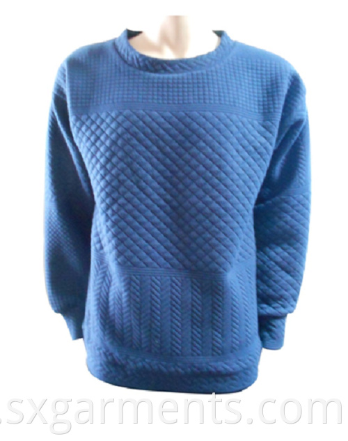 男子100%聚酯jaquard套头衫 Men's 100% Polyester jaquard pullover